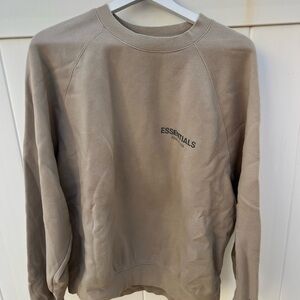 Essentials Men's Tan Crewneck Sweater